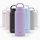 Ello Cooper Twist 32oz Stainless Steel Water Bottle with Chug Lid Leak Proof Double Walled and Vacuum Insulated Built in Carry Loop Dishwasher Safe Lilac