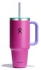 Hydro Flask 40 Oz Travel Tumbler with Handle Lid and Straw Insulated Stainless Steel in 40 Oz Holiday Punch