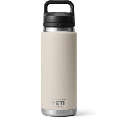 YETI Rambler 26 oz Bottle Leakproof Vacuum Insulated Stainless Steel with Chug Cap Cape Taupe
