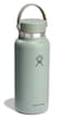 Hydro Flask Water Bottle Insulated Stainless Steel Wide Mouth Flex Lid Non Spill Leakproof and Refillable in 32 Oz Tonal Agave