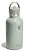 Hydro Flask Water Bottle Insulated Stainless Steel Wide Mouth Flex Straw Lid Non Spill Leakproof and Refillable in 64 Oz Tonal Agave