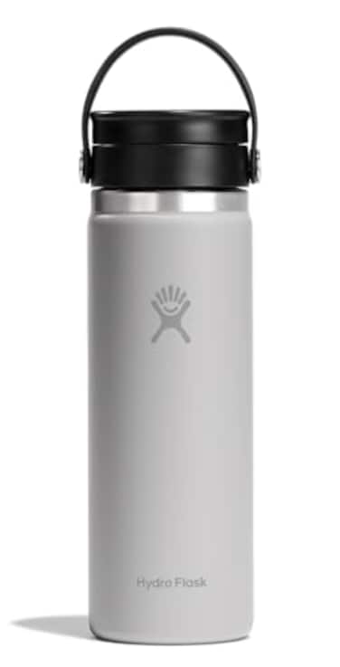 Hydro Flask Flex Sip Coffee Tumbler Insulated Stainless Steel Non Spill Leak Proof Travel Coffee Cup 20 Oz Birch Gray
