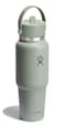 Hydro Flask Travel Water Bottle Insulated Stainless Steel Wide Straw Lid Non Spill Leakproof in 32 Oz Agave Green