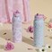 Ello Pop Fill 32oz Stainless Steel Water Bottle with QuickFill Technology Double Walled and Vacuum Insulated Metal Leak Proof Locking Lid Straw and Chug Reusable BPA Free Blossom Bliss