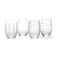 Mikasa Cheers Stemless Wine Glasses Set of 4 17Ounce Clear Glasses Durable and Elegant Perfect for Red or White Wine Dishwasher Safe