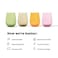 TOSSWARE RESERVE 16oz Stemless Wine Color Series SET OF 4 Premium Quality Tritan Dishwasher Safe Heat Resistant Unbreakable Plastic Drinking Glasses