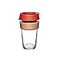 KeepCup Brew Cork Reusable Glass Tumbler with Natural Cork Grande Coffee Cup 16oz 454ml Daybreak