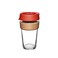 KeepCup Brew Cork Reusable Glass Tumbler with Natural Cork Grande Coffee Cup 16oz 454ml Daybreak