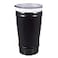 Thermosteel CeramiSteel Ceramic Insulated Beer Mug 16 ounce Ceramic Rim Inner Coating on Insulated Stainless Steel Tumbler Durable Matte Black Finish