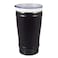 Thermosteel CeramiSteel Ceramic Insulated Beer Mug 16 ounce Ceramic Rim Inner Coating on Insulated Stainless Steel Tumbler Durable Matte Black Finish