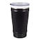 Thermosteel CeramiSteel Ceramic Insulated Beer Mug 16 ounce Ceramic Rim Inner Coating on Insulated Stainless Steel Tumbler Durable Matte Black Finish