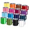 YOUKE OLA 16 Pack Stainless Steel Insulated Coffee Mug Bulk with Handle Lids 12oz Vacuum Insulated Double Wall Travel Mug for Hot and Cold Drinks Home Office Car 16 Colors