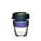 KeepCup Brew Reusable Glass Tumbler with Spillproof lid Tall Coffee Cup 12oz 340ml Deep