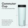 Corkcicle Commuter Cup Travel Mug Insulated Coffee Mug with Lid Keeps Drinks Cold 18 Hours 360 SpillProof Sip Lid Holiday Gift Great for Gifting Warmth 17 oz Powder Blue