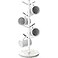 Gypie Mug Holder Tree with Marble Base 8 Hooks White Coffee Cups Holder Stand New Upgrad Stable Removable Mug Rack for Kitchen Cafe