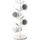 Gypie Mug Holder Tree with Marble Base 8 Hooks White Coffee Cups Holder Stand New Upgrad Stable Removable Mug Rack for Kitchen Cafe