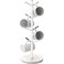 Gypie Mug Holder Tree with Marble Base 8 Hooks White Coffee Cups Holder Stand New Upgrad Stable Removable Mug Rack for Kitchen Cafe