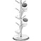 ZYZWTG Marble Mug Rack 8 Hooks Detachable Stainless Steel Coffee Cup Holder Tree 28 Hooks Freely Adjustable Modular Height Heavy Duty Base Kitchen Countertop Organizer Silver