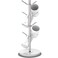 ZYZWTG Marble Mug Rack 8 Hooks Detachable Stainless Steel Coffee Cup Holder Tree 28 Hooks Freely Adjustable Modular Height Heavy Duty Base Kitchen Countertop Organizer Silver