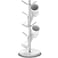 ZYZWTG Marble Mug Rack 8 Hooks Detachable Stainless Steel Coffee Cup Holder Tree 28 Hooks Freely Adjustable Modular Height Heavy Duty Base Kitchen Countertop Organizer Silver