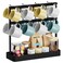 ZDDLOINP Coffee Mug Holder with 16 Movable Hooks Metal Coffee Cup Holder for Countertop 2 Tier Mug Rack with Storage Shelf for Kitchen Office Coffee Mug Rack