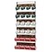 IBUYKE Mug Racks for WallSet of 3 24Hook Large Coffee Mug Holder Wall Mounted Rustic Wood Coffee Mug Rack Display Organizer for Kitchen HomeBar Coffee StationRustic Brown TBJ005H3