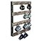 J JACKCUBE DESIGN Coffee Mug Holder Wall Mounted Rustic Wood Cup Organizer with 16Hooks Hanging Rack for Home Kitchen Display Storage and Collection MK519A