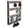 J JACKCUBE DESIGN Coffee Mug Holder Wall Mounted Rustic Wood Cup Organizer with 16Hooks Hanging Rack for Home Kitchen Display Storage and Collection MK519A