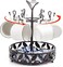 ALLCENER Mug Tree Countertop Rotatable Mug Holder Stand with 6 Hooks for Coffee Bar Counter Cabinets and Kitchen Organizer