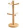 Elandy Wooden Mug Holder Tree with 6 Hooks Mug Stand Mug Rack Coffee Cup Holder Mug Hanger Tea Coffee Bar Organizer for Kitchen Counter and Display Dinnerware Storage