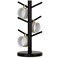 Dorhors Mug Holder TreeCoffee Cup Holder with 6 Hooks Wood Mug Rack for CounterCoffee Bar Accessories and Orgnizer StationBlack