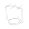 OSALADI Stainless Steel Cup Plate Organizer Rack for Kitchen Cabinet and Countertop Vertical Coffee Mug Holder for 4 Cups and 6 Plates Space Saving Kitchen Counter Shelf Organizer