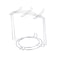 OSALADI Stainless Steel Cup Plate Organizer Rack for Kitchen Cabinet and Countertop Vertical Coffee Mug Holder for 4 Cups and 6 Plates Space Saving Kitchen Counter Shelf Organizer