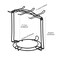 CHILDIKE Tea Cup Holder Coffee Cups and Saucers Display Stand Metal Foldable Storage Rack for Espresso and Cappuccino Cup Black