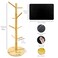 SNAIL GARDEN Coffee Mug Holder with Absorbent Drying Mat 8Hook Wood Coffee Cup StandMug Tree Coffee Cup Holder for Kitchen Countertop Cup Hanger Mug Racks for Bar Office Organizer