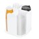 Beego Rotatable 4Compartment White Acrylic Cup Dispenser Coffee Station Cup and Lid Carousel Countertop Plastic Cup Holder for Restaurant Breakroom Coffee Bar
