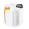 Beego Rotatable 4Compartment White Acrylic Cup Dispenser Coffee Station Cup and Lid Carousel Countertop Plastic Cup Holder for Restaurant Breakroom Coffee Bar