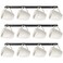 Mdjwjj 3Pack Hanging Mug Racks for WallCoffee Cup Holder Wall Mount with 12 Mug HooksMug Display Rack Cup Holder Storage for Kitchen Home Coffee Bar