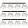 Mdjwjj 3Pack Hanging Mug Racks for WallCoffee Cup Holder Wall Mount with 12 Mug HooksMug Display Rack Cup Holder Storage for Kitchen Home Coffee Bar