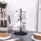Ouseen Coffee Mug Holder for Countertop Cup Holder with 6 Hooks Mug Stand for Counter Coffee Bar Accessory Mug Tree Station Organizer Black