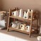D-werack Dwerack Coffee Station Organizer Mug Holder Countertop Kitchen Counter Shelf for Tea Coffee Bar Accessories Matcha Stand Cup Display Condiment Storage Rack 2 Tier Brown