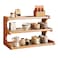 Wynfelo 3Tier Wooden Mug Holder Countertop Coffee Cup Holder Mug Display Coffee Mug Organizer Mug Rack for Coffee Station Organizer Mug Shelf for Cabinet for Kitchen HomeNatural