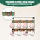 EsLuker.ly EsLukerly Mug Holder Hanger Rack Wall Mounted Wooden 3 Pack Coffee Cup Storage Organizer Display Shelf with 24 Movable Plastic Hooks Ideal for Mug Collectors