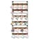EsLuker.ly EsLukerly Mug Holder Hanger Rack Wall Mounted Wooden 3 Pack Coffee Cup Storage Organizer Display Shelf with 24 Movable Plastic Hooks Ideal for Mug Collectors