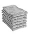All-Clad AllClad Premium Solid Dish Cloth Set Highly Absorbent Super Soft 100 Turkish Cotton Terry Looped 13x14 Dish Towels for Cleaning Drying Dishes Pans Glassware or Counters 6Pack Titanium