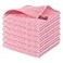 Homaxy 100 Cotton Terry Kitchen Dish Cloths Ultra Soft and Absorbent Dish Towels for Kitchen Suitable for Drying and Washing Dishes 6 Pack 12 x 12 Inches Pink