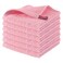 Homaxy 100 Cotton Terry Kitchen Dish Cloths Ultra Soft and Absorbent Dish Towels for Kitchen Suitable for Drying and Washing Dishes 6 Pack 12 x 12 Inches Pink