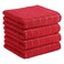 Homaxy 100 Cotton Terry Kitchen TowelsRed 13 x 28 inches Checkered Designed Soft and Super Absorbent Dish Towels 4 Pack