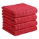 Homaxy 100 Cotton Terry Kitchen TowelsRed 13 x 28 inches Checkered Designed Soft and Super Absorbent Dish Towels 4 Pack