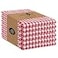 Native Fab 6 Pack Kitchen Towel with Hanging Loop 16x26 inches Cotton Gingham Check Dish Towels for Cleaning Drying Dishes Absorbent Cloth Rags Bar Towel Dish Cloth Set Red White